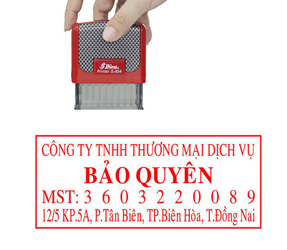 Khắc dấu mã số thuế đẹp, sắc nét, giá rẻ